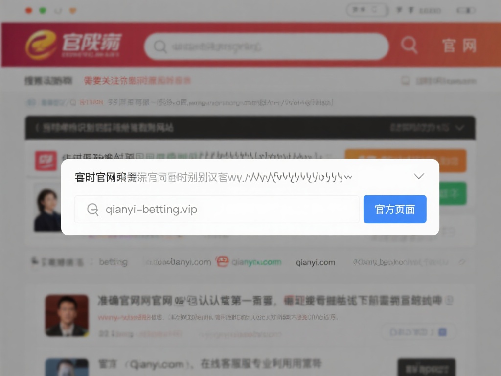在使用搜索引擎时，需关注被标注为“官网”或“官方页